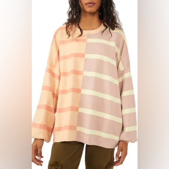 Free People Uptown Stripe Sweater - Picture 3 of 4